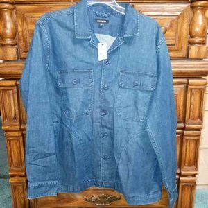 Mens express denim jacket size M NWT
